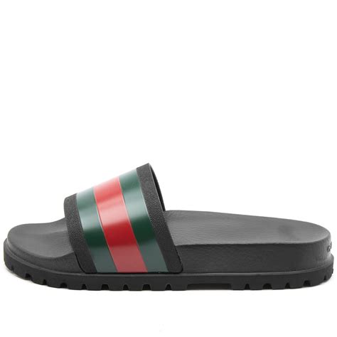 gucci pursuit rubber sliders|gucci slides clearance.